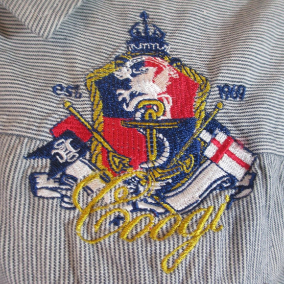 COOGI Snap Up Short Sleeve Shirt Anchor Medium - Picture 7 of 8